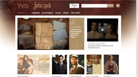 Globo lança site da novela “Joia Rara”