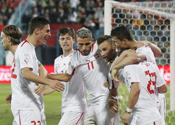 Jogadores da Suiça