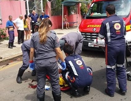 Idoso e jovem ficam feridos em acidentes de trânsito nesta manhã (23)