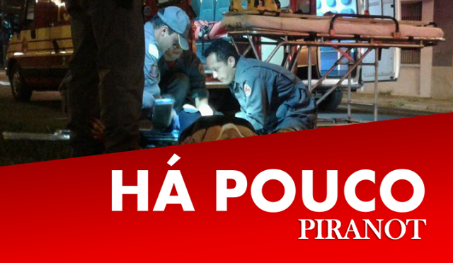 Mulher tem fratura exposta em queda de motocicleta em Piracicaba