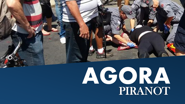 Motociclista é atropelada por carro no centro de Piracicaba