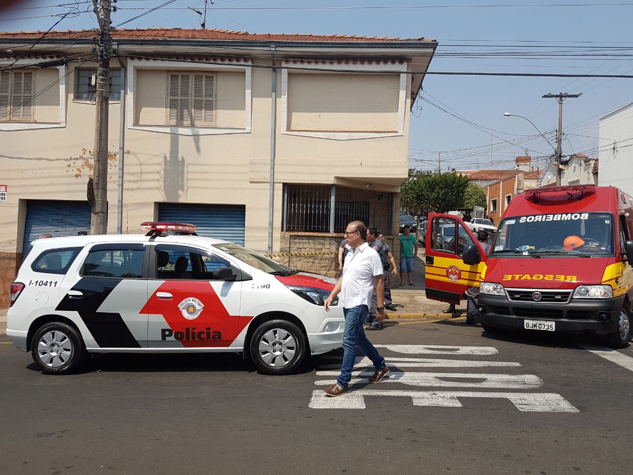 Fotos da tentativa de homicídio no centro de Piracicaba