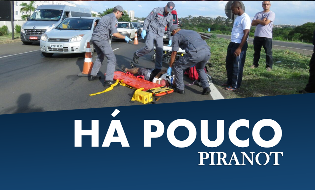 Homem fratura a clavícula em acidente na Geraldo de Barros, em Piracicaba