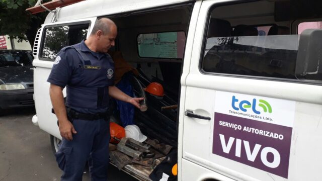 500kg de cabo da empresa Vivo são recuperados em Limeira nesta madrugada (28)