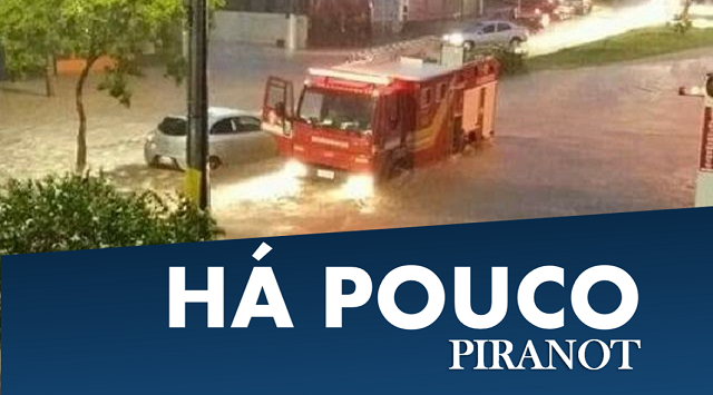 Mulher fica presa em alagamento e é salva pelos bombeiros em Piracicaba