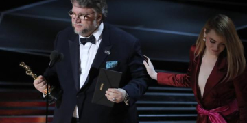 O cineasta Guillermo Del Toro no Oscar 2018.  Foto: Reuters.
