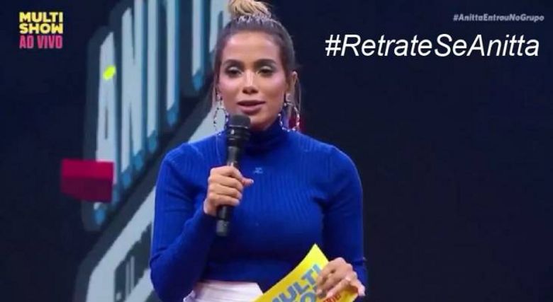 Grupo acusa Anitta de “preconceito” e exige retratação da cantora