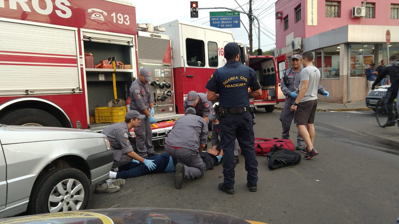 Acidente de trânsito deixa jovem gravemente ferido, em Piracicaba