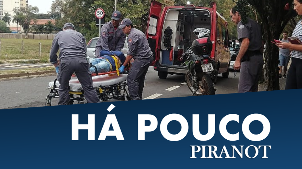 Motoqueiro colide na traseira de veículo e se acidenta, em Piracicaba
