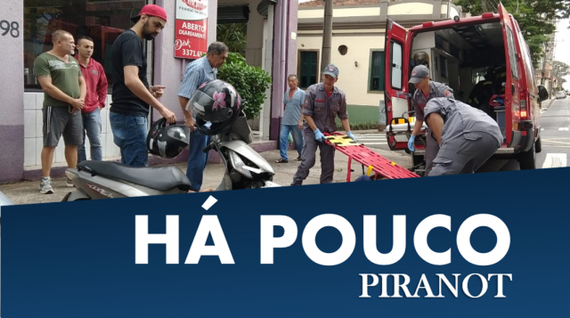 Acidente de moto congestiona trânsito no centro de Piracicaba