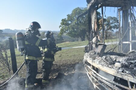 Via Ã¡gil - Ã´nibus em chamas