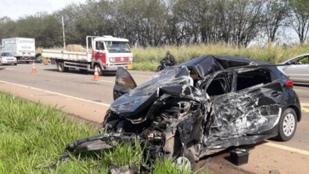 Grave acidente de trânsito mobiliza o Águia da PM, em Piracicaba