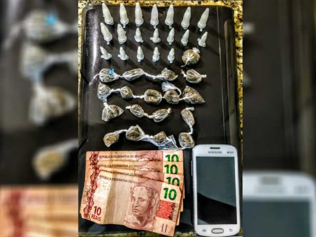 Denúncia leva PM a mulher com drogas em Elias Fausto