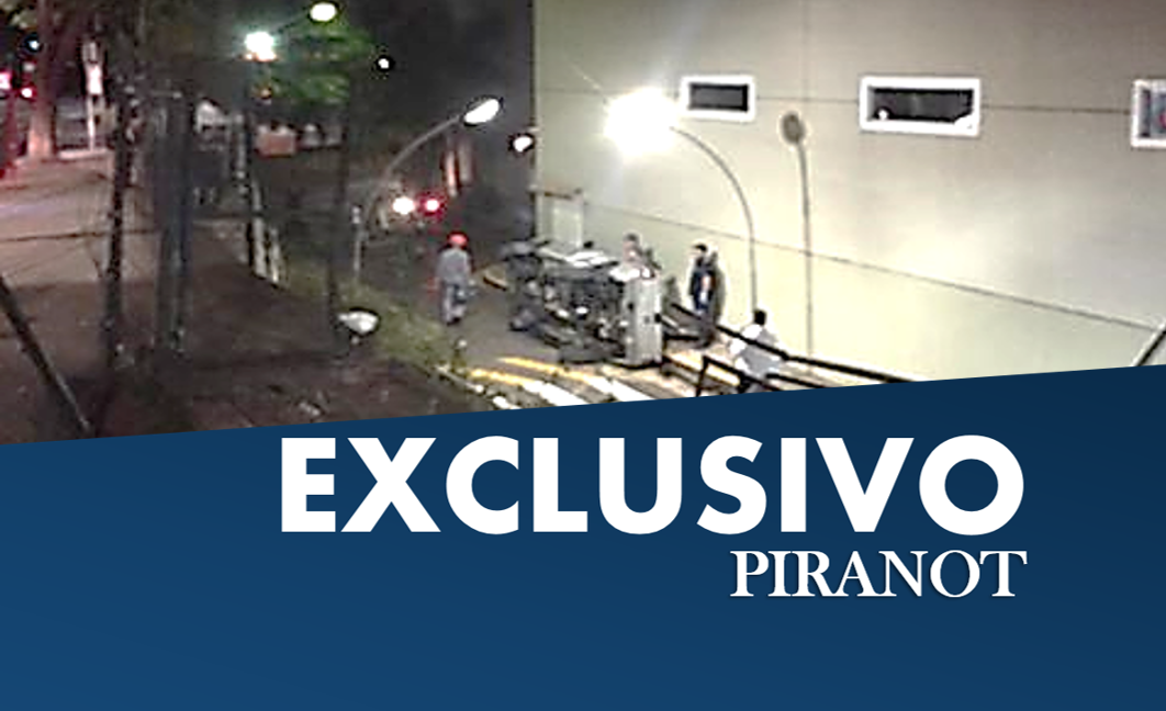 Carro invade Shopping Piracicaba e despenca de barranco