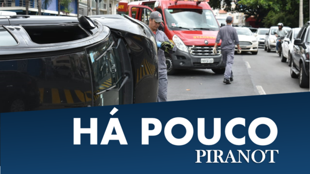 Em Piracicaba, acidente de trânsito termina com um veículo capotado Piracicaba