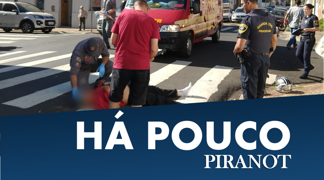 Acidente entre carro e moto deixa uma vítima, em Piracicaba (SP)