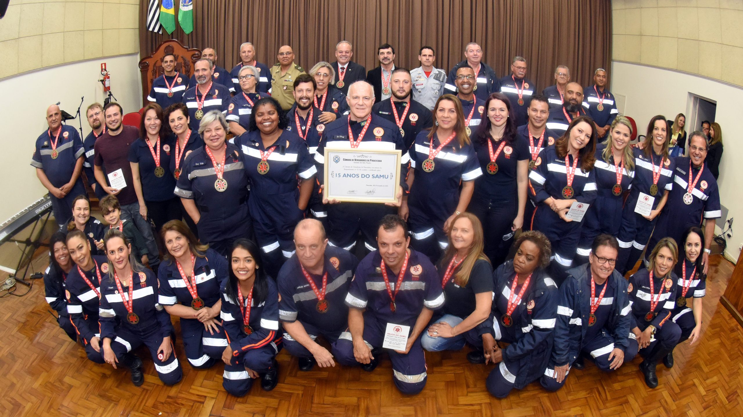 Samu completa 15 anos de atendimento em Piracicaba e recebe homenagem