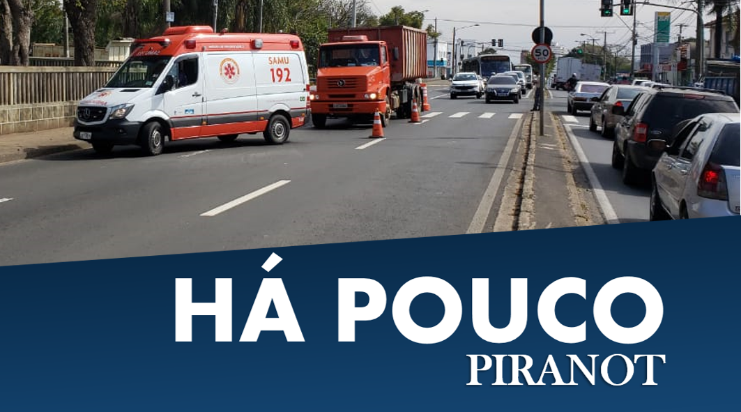 Caminhão atropela motociclista em frente à Estação da Paulista, em Piracicaba