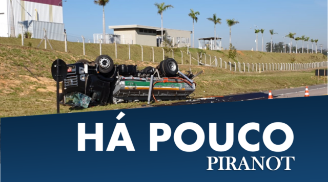 Caminhão-tanque capota e bloqueia totalmente rodovia de Capivari (SP)