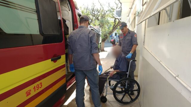 Em Piracicaba, idoso de 84 anos é socorrido pelo Samu após ser agredido pelo próprio filho