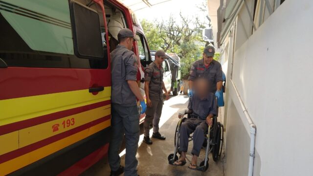 Em Piracicaba, idoso de 84 anos é socorrido pelo Samu após ser agredido pelo próprio filho