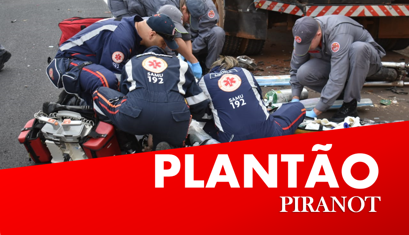 Em Piracicaba, acidente entre moto e caminhão deixa motociclista em estado grave