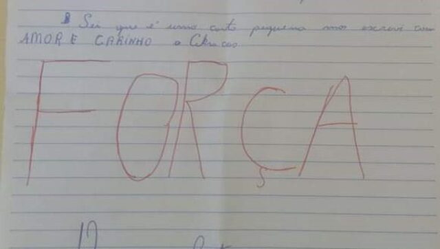 Garoto de 14 anos escreve carta de apoio a policiais baleados em Rio das Pedras