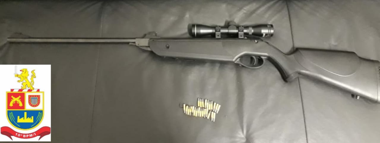 Indivíduo é detido em estrada rural de Piracicaba portando rifle com luneta