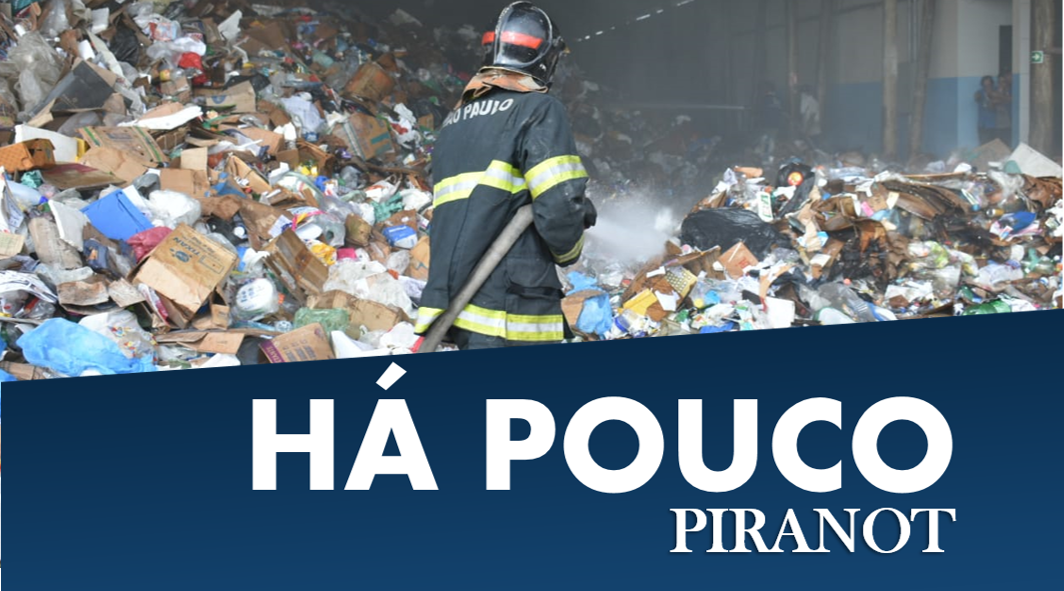 Em Piracicaba, princípio de incêndio mobiliza bombeiros a depósito de reciclagem