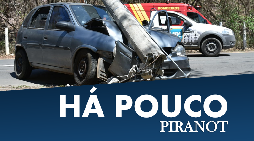 Em Piracicaba, mulher de 60 anos perde controle de veículo e colide contra poste