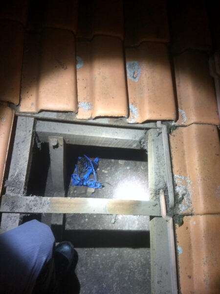 Homem é detido em telhado de residência furtando fio de cobre, em Piracicaba