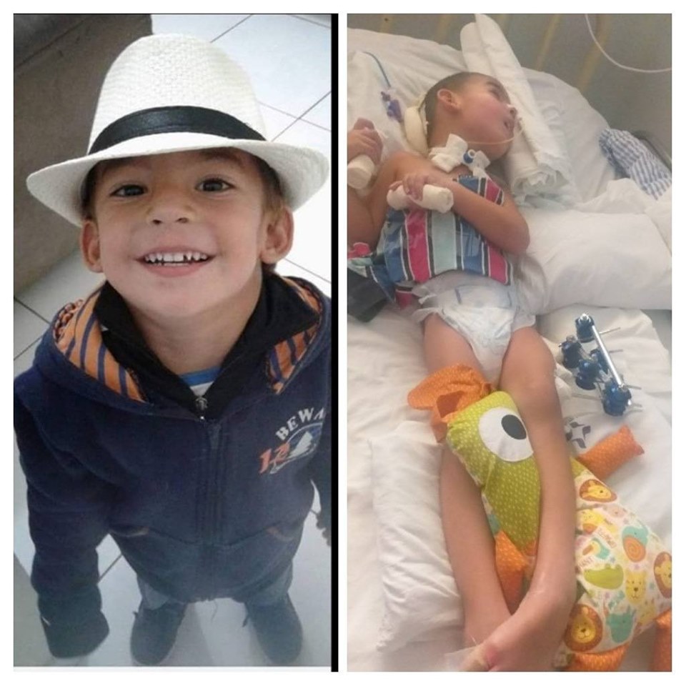 Em Piracicaba, menino que perdeu a mãe em acidente deixa a UTI e precisa de doações