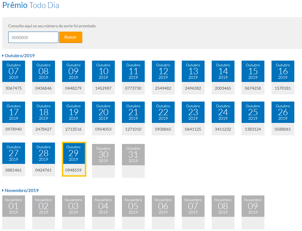 tele sena de aniversário