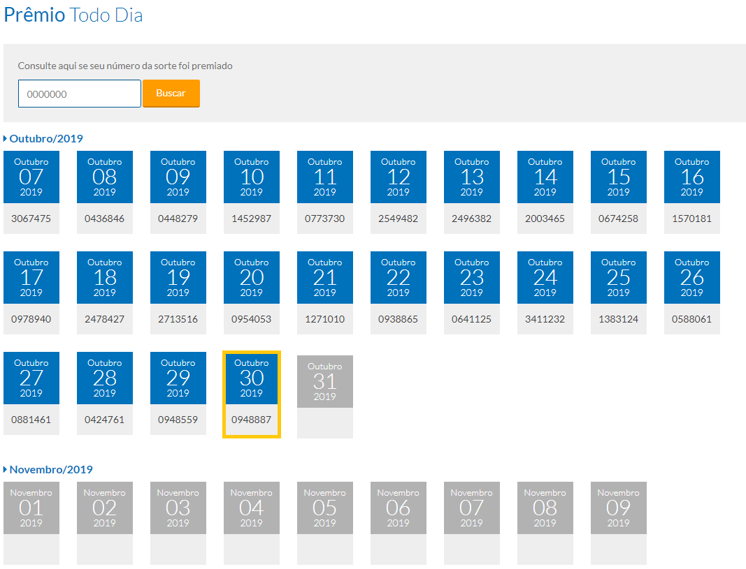 tele sena de aniversário