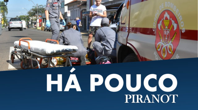 Acidente entre carro e moto deixa jovem de 20 anos ferida, em Piracicaba