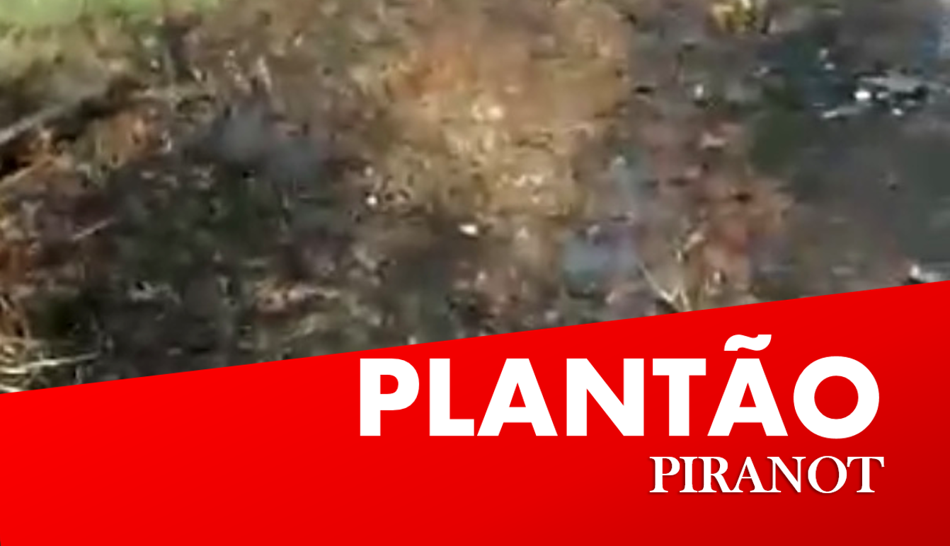 Veículo incendiado com cadáver dentro é encontrado em canavial de Rio das Pedras