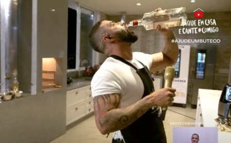 Gusttavo Lima acabou bebendo demais durante show