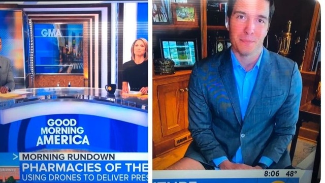 Repórter de TV americana aparece de paletó e sem calças durante transmissão ao vivo