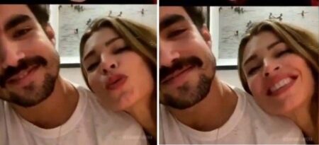 Grazi Massafera invade live de Caio Castro - Foto: Reprodução