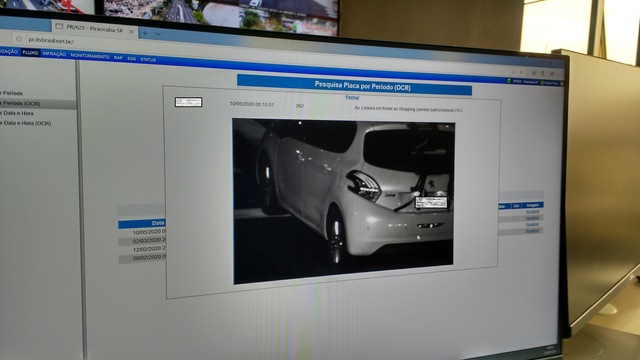 Câmeras instaladas em Piracicaba ajudam a detectar carros roubados ou clonados