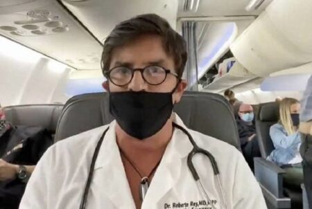 Dr. Rey pede para ser ministro da Saúde, mas usa máscara errada