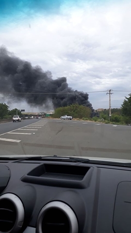 Incêndio em área de reciclagem da Piracicaba - Charqueada Incêndio em área de reciclagem da Piracicaba - Charqueada