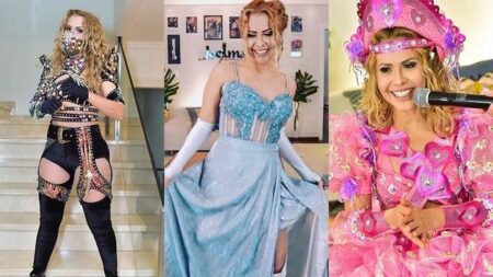 Alguns dos figurinos usados por Joelma em sua última live - Foto: Reprodução
