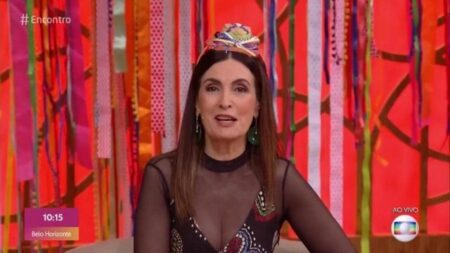 Fátima Bernardes em clima de São João - Reprodução