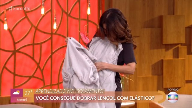 Fátima Bernardes trava pescoço - Globo