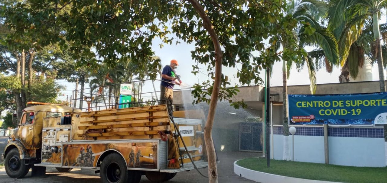 Coronavírus: locais públicos seguem sendo desinfectados em Piracicaba (SP)