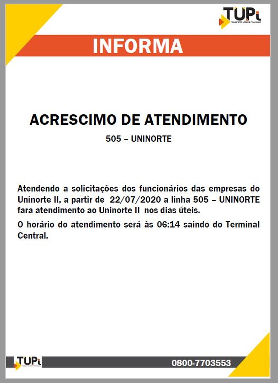 Uma foto do anúncio divulgado pela TUPi, em Piracicaba