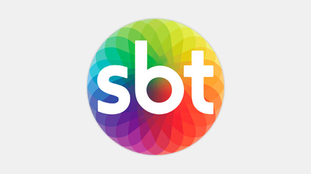 Uma foto do logo do SBT