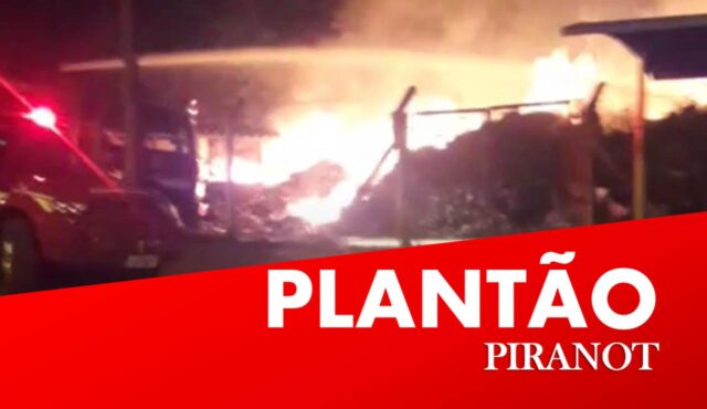 Fogo na zona norte mobiliza bombeiros de Piracicaba nesta noite