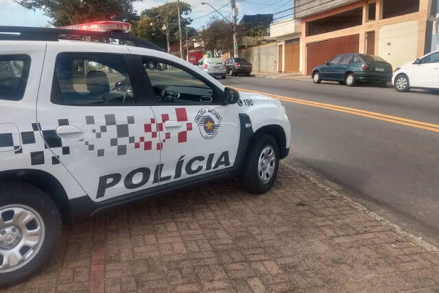 Foto da viatura da Polícia Militar